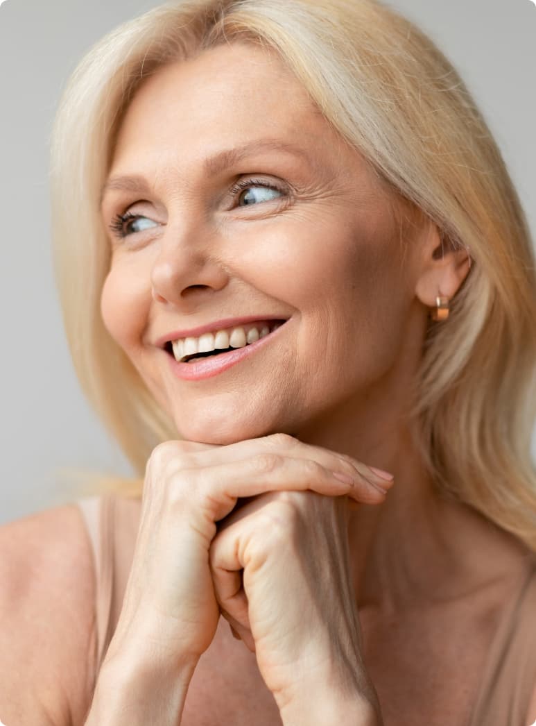 Smiling Blonde Model