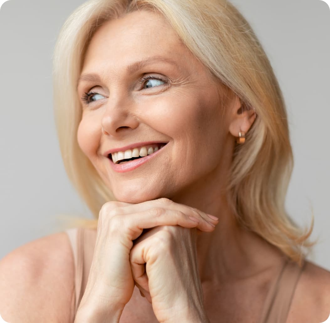 Smiling Blonde Model