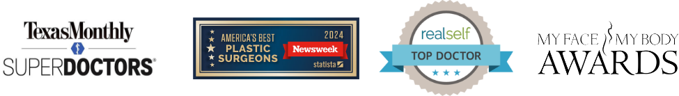 TexasMonthly SuperDoctors, America's best plastic surgeons newsweek 2024, realself top doctor, myface mybody awards