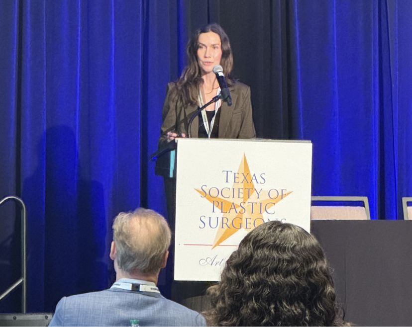 Dr. Abigail Rodriguez speaking at a conference