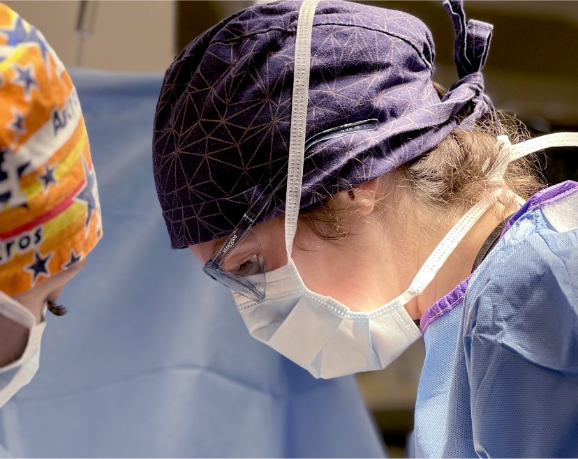 Dr. Abigail Rodriguez in surgery