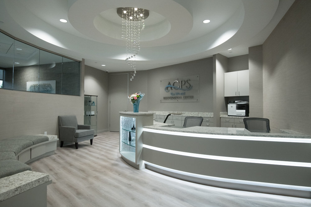 Reception desk of Galleria | River Oaks location