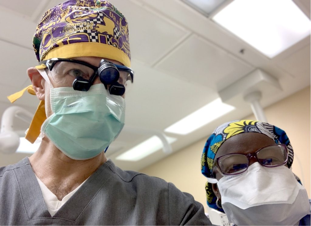 Dr. Bradford S. Patt in surgery